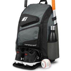 Baseball Bag - Backpack for Baseball, Softball, Tball - Adults & Youth Bat Bag